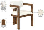 Ravina - Upholstered Dining Chair With Stained Brown Base (Set of 2)
