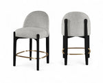 Torino - Counter Stool With Brushed Black Base