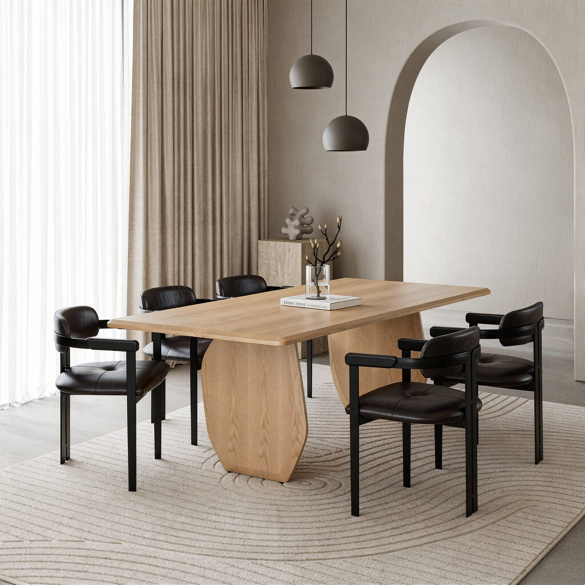 Prado - Modern White Oak Dining Table by VIG Furniture - View 6