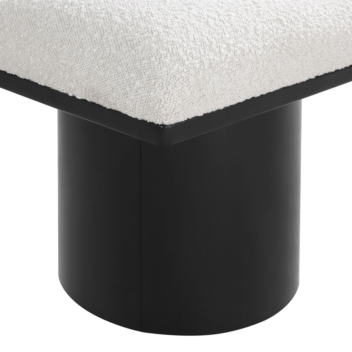 Pavilion - 2 Piece Modular Bench With Black Base