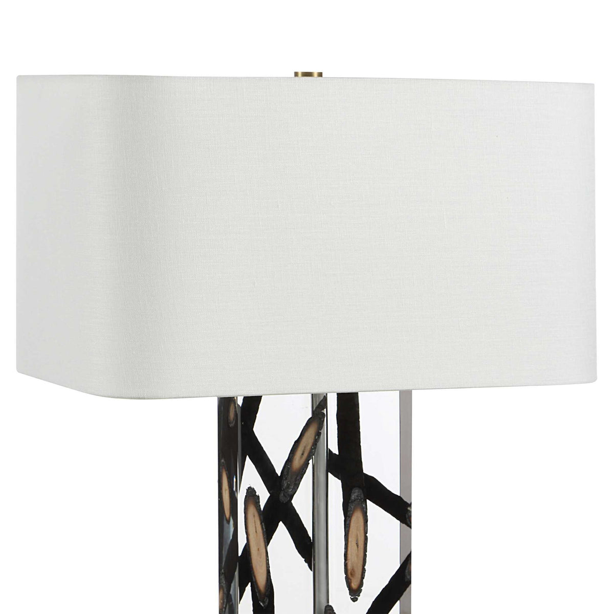 Stick With It - Table Lamp - Black / White