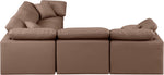 Indulge - Faux Leather 5 Piece Modular Corner Sectional