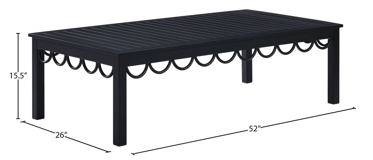 Portofino - Aluminum Outdoor Patio Coffee Table