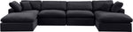 Comfy - 6 Piece Velvet Modular Double Chaise Sectional