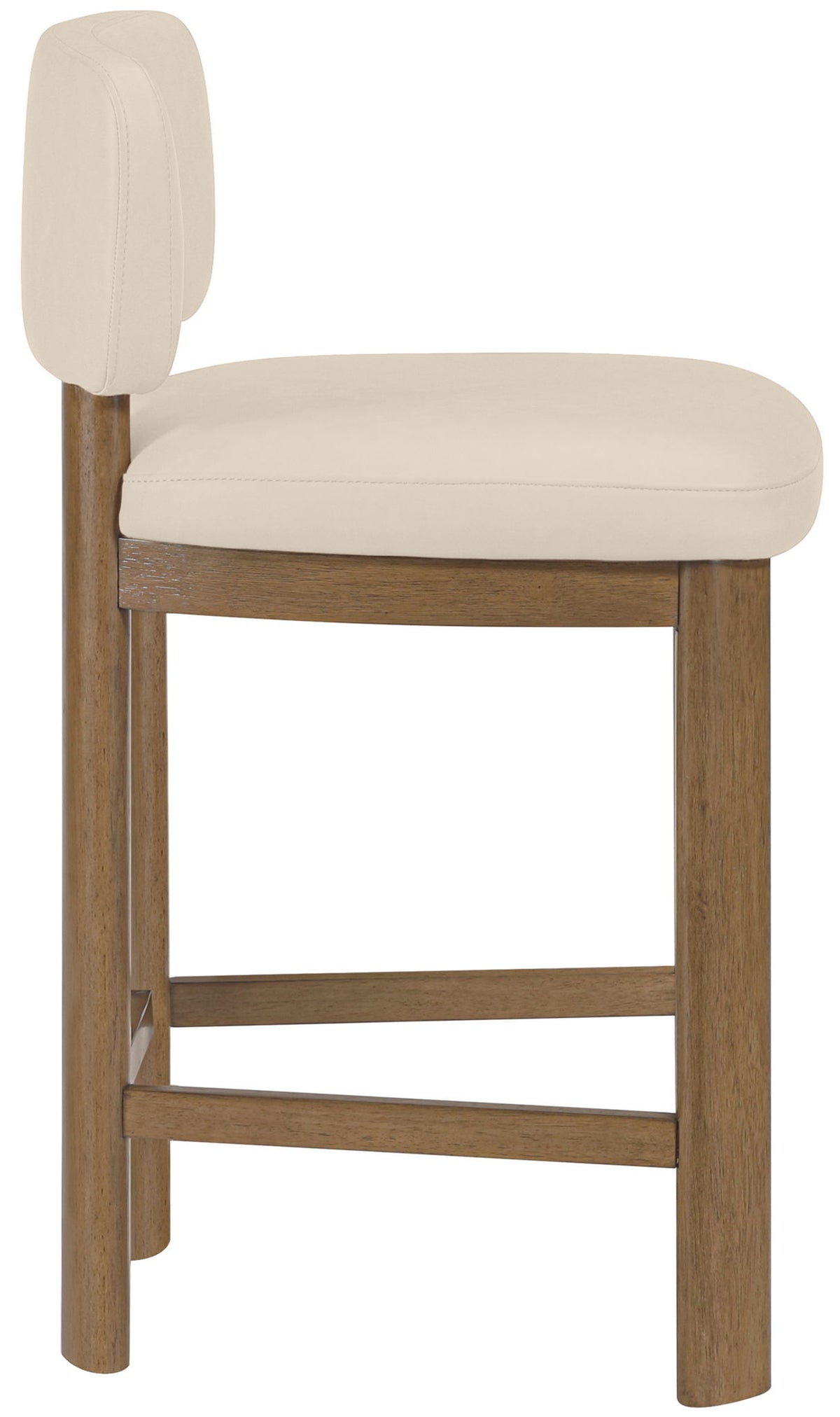 Paloma - Faux Leather Upholstered Counter Stool (Set of 2) - Brown Frame