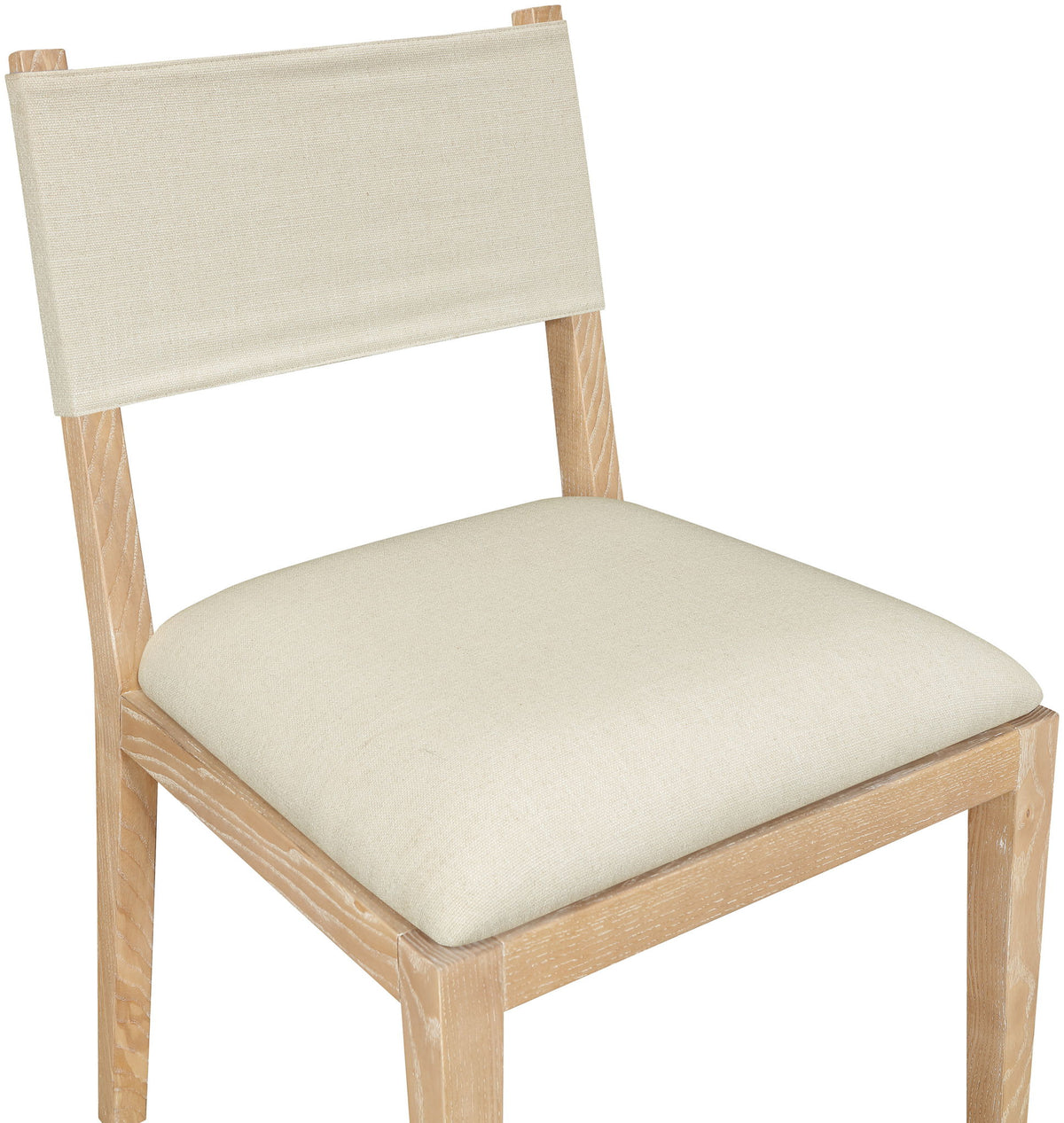 Avon - Linen Textured Performance Fabric Upholstered Dining Side Chair (Set of 2)