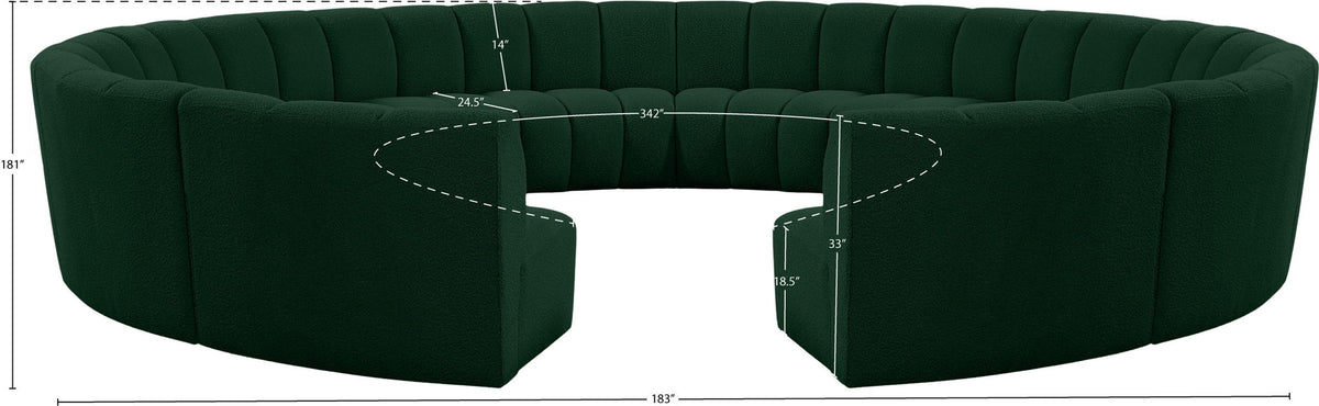 Infinity - 12 Piece Boucle Modular Sectional