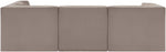 Rummi - Velvet Performance Fabric Upholstered 5 Piece Modular Sectional