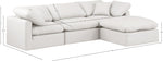 Indulge - Faux Leather 4 Piece Modular Sectional With Chaise