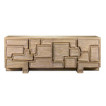 Parcel - 4 Door Cabinet - Light Brown