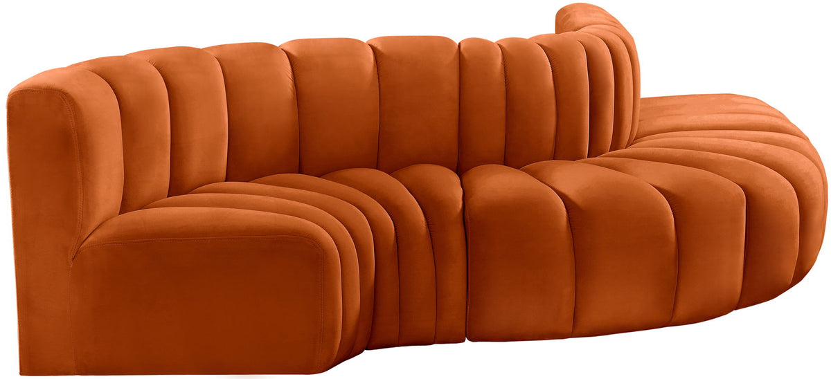 Arc - Velvet 5 Piece Modular Sofa