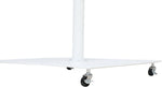 Amalfi - Aluminum Patio Umbrella - White Base / Light Brown Pole