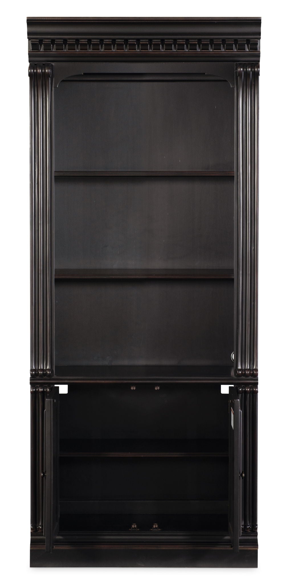 Telluride - Bunching Bookcase (With Doors) - Black