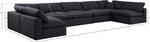 Comfy - 7 Piece Linen Modular Armless Sectional