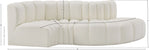 Arc - Faux Leather 4 Piece L-Shaped Modular Sofa