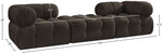 Ames - 3 Piece Boucle Modular Sofa With 1 Backless Seat