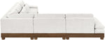 Turin - Chenille Fabric Upholstered Modular Sectional - Cream