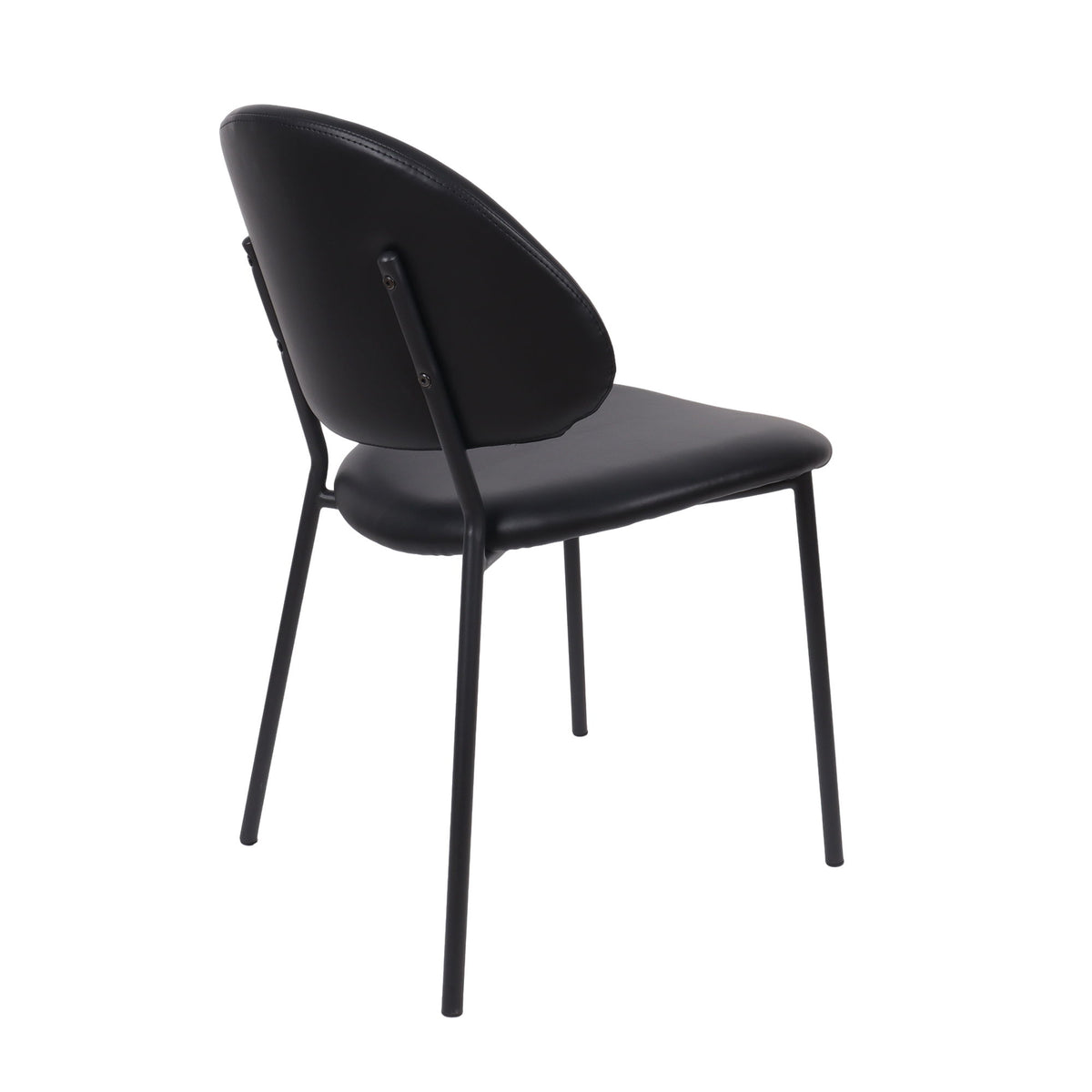 Manhattan Haven - Vegan Leather Metal Side Chair (Set of 4)