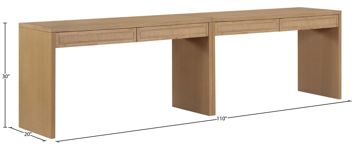 Avro - Solid Wood And Oak Veneer Desk