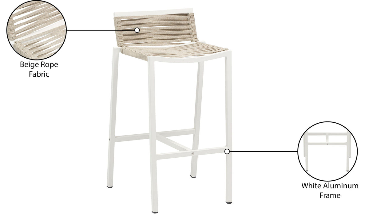 Maldives - Rope Outdoor Patio Bar Stool (Set of 2)