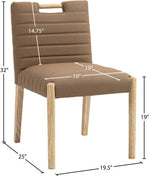 Aimee - Dining Side Chair (Set of 2) - Light Brown Legs