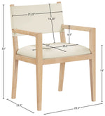 Avon - Vegan Leather Dining Arm Chair