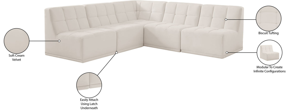 Relax - 5 Piece Modular Sectional