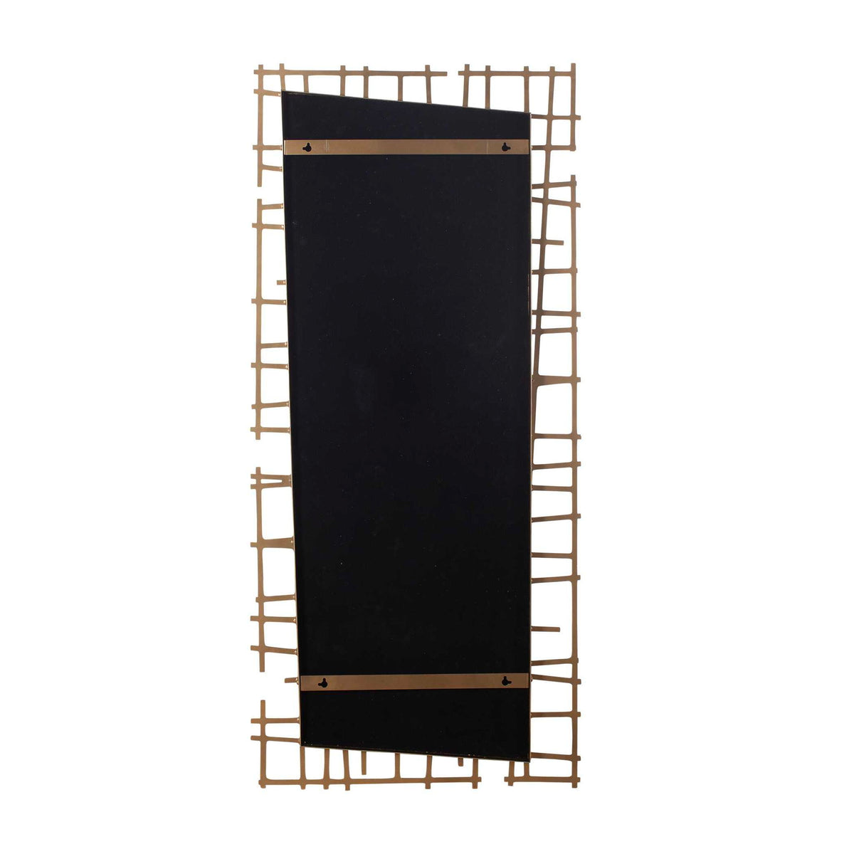Golden Intersection - Mirrored Wall Decor - Brass