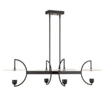 Kyoto - 4 Light Linear LED Chandelier - Black