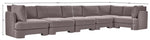 Hammond - Velvet Performance Fabric Upholstered 6 Piece L-Shaped Sectional