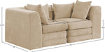 Stellar - 2 Piece 76" Upholstered Modular Loveseat