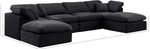 Indulge - Velvet 6 Piece Modular Double Chaise Sectional
