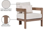 Newport - Water Resistant Fabric Upholstered Outdoor Patio Chair