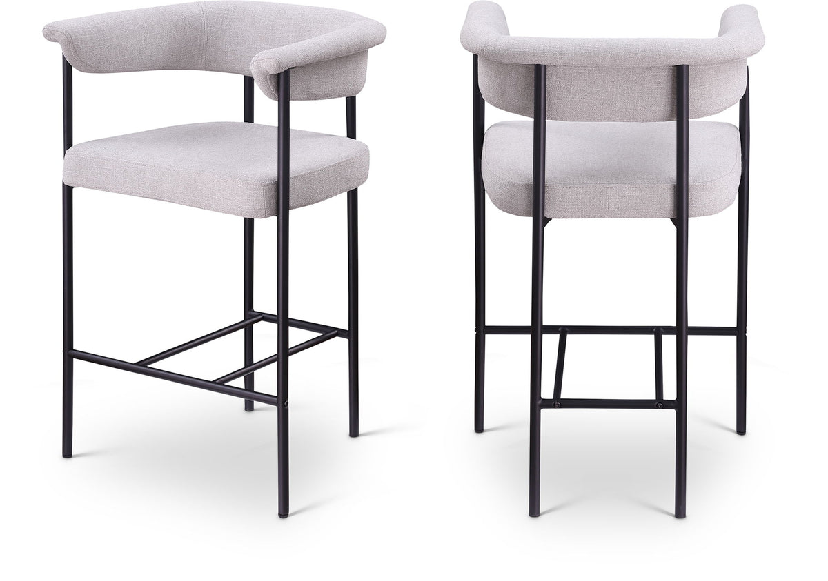 Malin - Linen Counter Stool (Set of 2)
