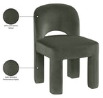 Celine - Velvet Performance Fabric Upholstered Dining Chair (Set of 2)