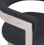 Romeo - Boucle Dining Chair With Silver Base (Set of 2)