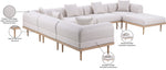Laguna - 7 Piece Resilient Water Resistant Fabric 142" Upholstered Outdoor Patio Modular Sectional
