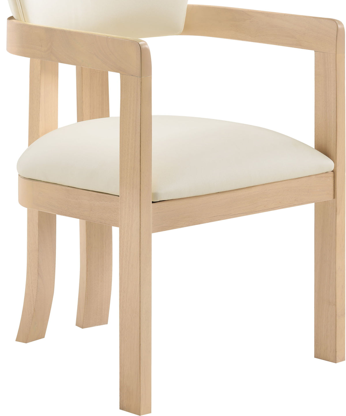 Lavrin - Vegan Leather Dining Arm Chair (Set of 2) - Natural Base