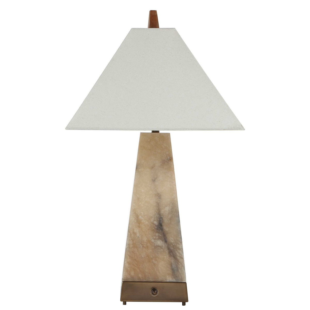 Lit Pyramid - Table Lamp - Beige