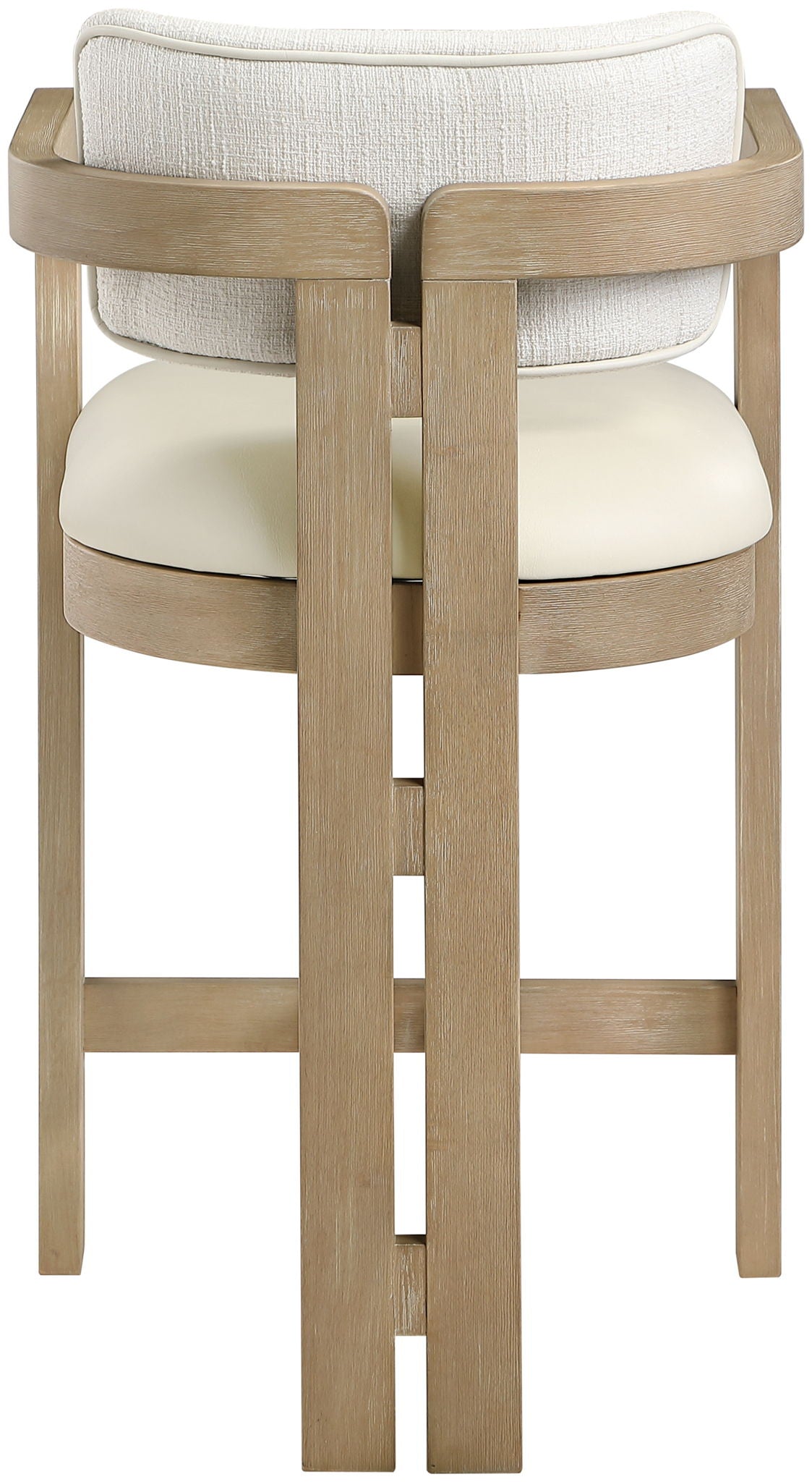 Ravina - Upholstered Counter Stool With Stained Natural Base