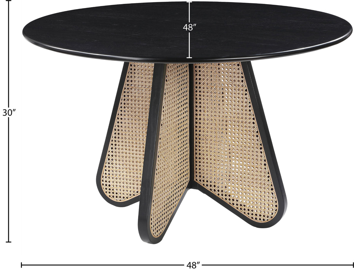 Butterfly - Solid Wood And Natural Cane Table