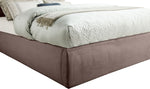 Adam - Linen Fabric Bed With 89" Headboard