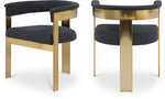 Romeo - Boucle Dining Chair With Gold Base (Set of 2)