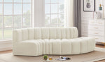 Arc - Velvet 4 Piece L-Shaped Modular Sofa
