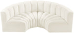 Arc - Velvet 4 Piece U-Shaped Modular Sofa