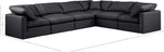 Indulge - Faux Leather 6 Piece Modular Corner Sectional