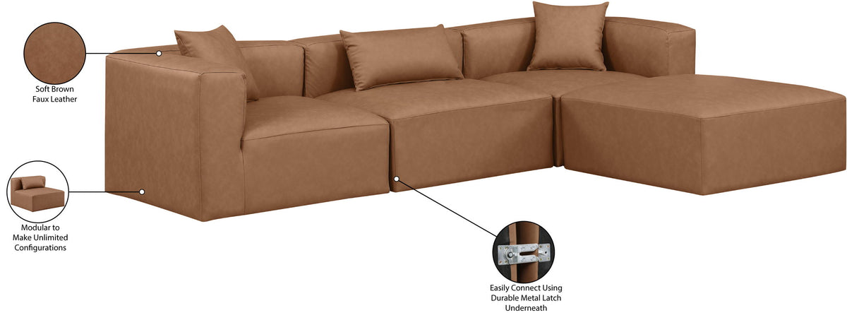 Cube - 4 Piece Modular Sectional With Chaise