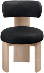 Atelier - Vegan Leather Upholstered Dining Chair (Set of 2) - Painted Natural Frame