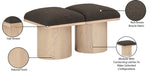 Pavilion - 2 Piece Modular Bench With Natural Base