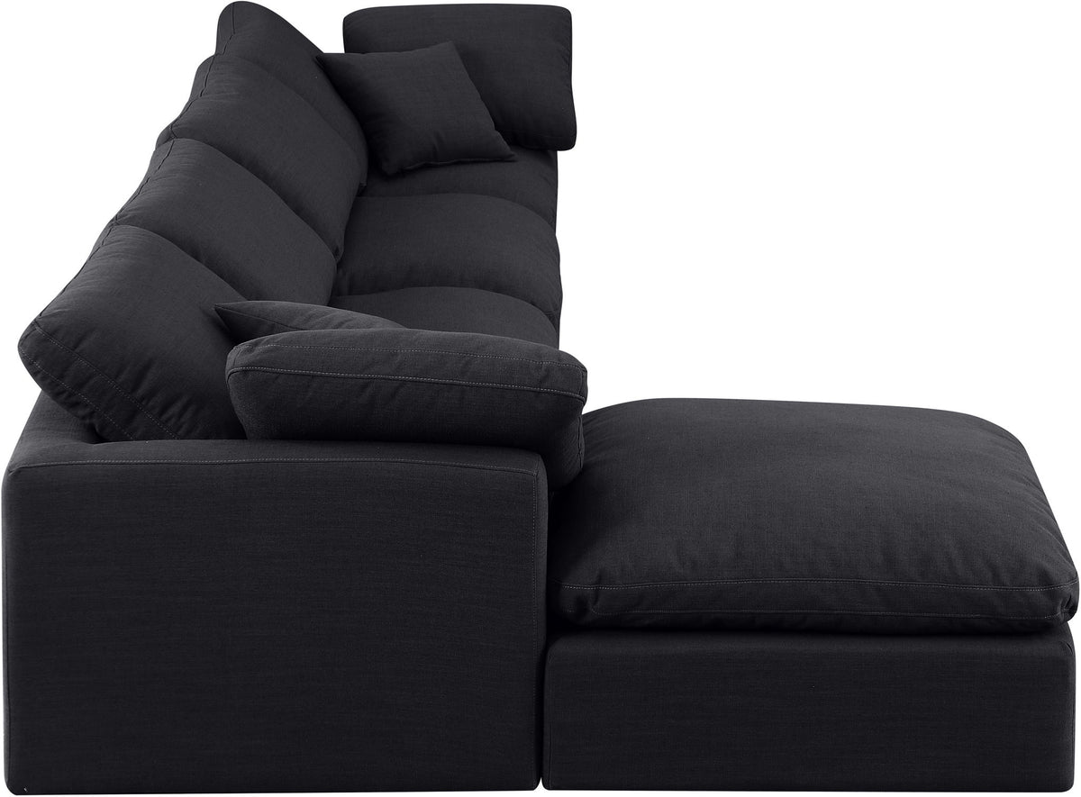 Indulge - Linen 5 Piece Modular Sectional With Chaise
